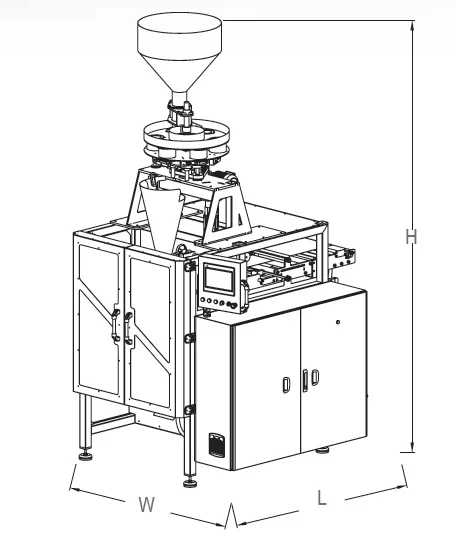 IM-V Machine D’emballage Avec Remplissage Volumétrique