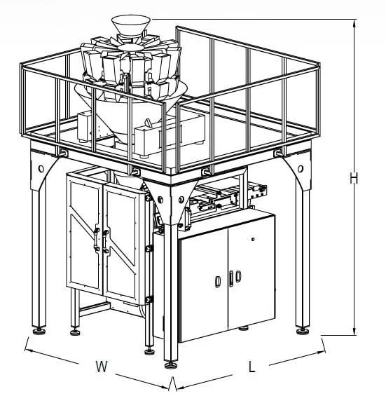 IM-W Packaging Machine With Multihead Weigher