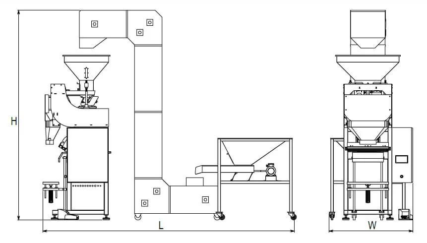 SA-L Semi Automatic Two Head Linear Weigher