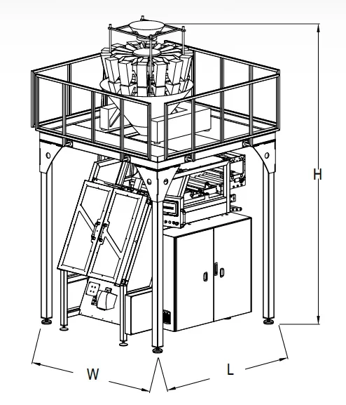 Machine De Conditionnement Quadro À Commande Èlectronique Multiple FMQ-W -  Harkom Packing